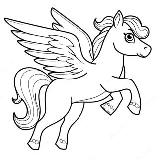 Pegasus Coloring Page | Pegasus coloring page