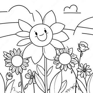 Poder Das Flores Páginas para Colorir