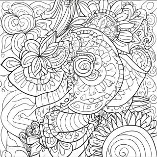 Fun Geometric Pattern Coloring Page | Pattern coloring page