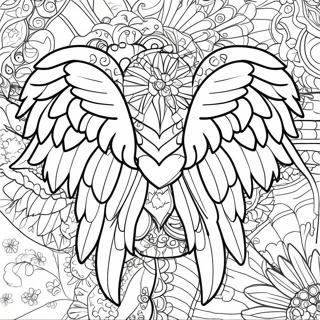 Wings Coloring Page | Wings coloring page