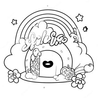Rainbow Sprinkle Studio Coloring Page | Rainbow Sprinkle Studio coloring page