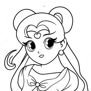 Princess Serenity Sailor Moon Coloring Pages