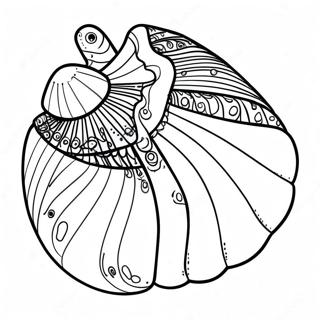 Seashell Coloring Page | Seashell coloring page