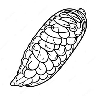 Rainbow Corn Coloring Page | Rainbow Corn coloring page