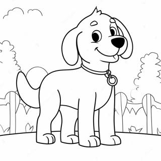 Clifford the Big Red Dog Coloring Page | Clifford coloring page