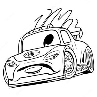 Jackson Storm Racing Coloring Page | Jackson Storm coloring page