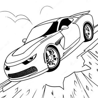 Jackson Storm in Action Coloring Page | Jackson Storm coloring page