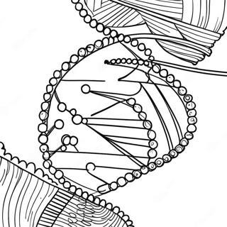 DNA Structure Coloring Page | DNA coloring page