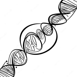 Colorful DNA Helix Coloring Page | DNA coloring page