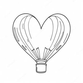 Heart Balloon Coloring Page | Heart Balloon coloring page