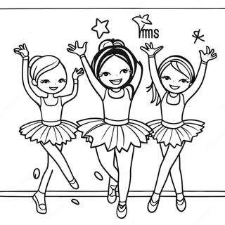 Exciting Dance Moms Performance Coloring Page | Dance Moms coloring page