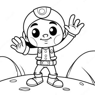 Cartoon Character Adventure Coloring Page | TV Show coloring page