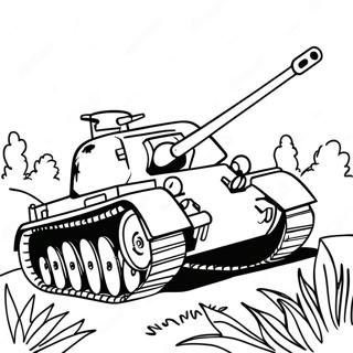 WW2 Tanks and Vehicles Coloring Page | WW2 coloring page