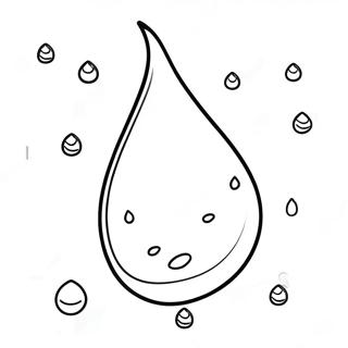 Raindrop Coloring Page | Raindrop coloring page