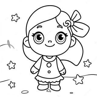 Mila with Colorful Morphle Coloring Page | Mila and Morphle coloring page