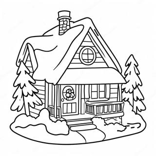 Maison De Noël Coloriages