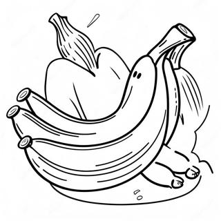 Banana Eats Coloring Page | Banana Eats coloring page