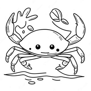 Sebastian the Crab Coloring Page | Sebastian coloring page