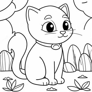 Gato Da Natureza Páginas para Colorir