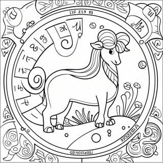 Zodiac Sign Coloring Page | Zodiac coloring page