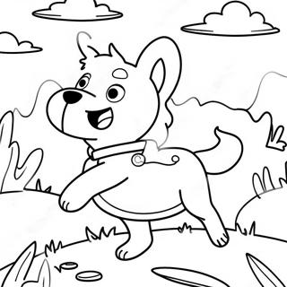 Exciting Go Dog Go Adventure Coloring Page | Go Dog Go coloring page
