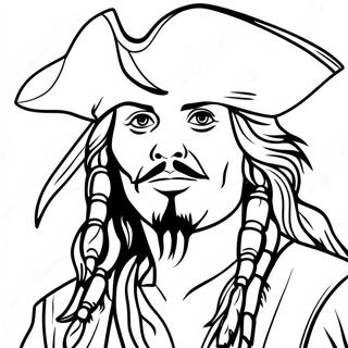 Jack Sparrow Äventyrlig Målarbild | Piraterna i Karibien målarbild