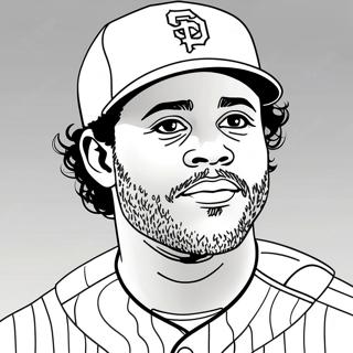 Fernando Tatis Jr Coloring Page | Fernando Tatis Jr coloring page