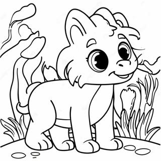 Colorful Animal Themed Coloring Page | Pages Themed coloring page