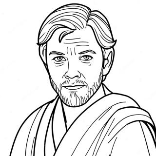 Young Obi Wan Kenobi Coloring Page | Obi Wan Kenobi coloring page
