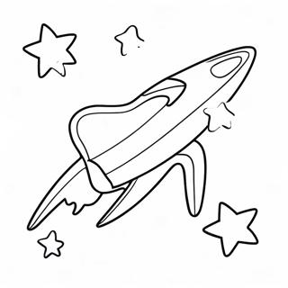 Shooting Star Coloring Page | Shooting Star coloring page