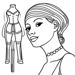 Basic Mannequin Coloring Page | Mannequin coloring page