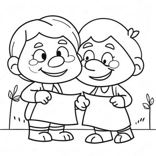 Bluey Grannies Coloring Page | Bluey Grannies coloring page
