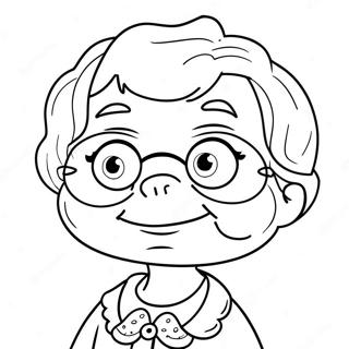 Funny Bluey Grannies Coloring Page | Bluey Grannies coloring page