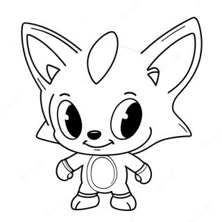 Cream Sonic Coloring Page | Cream Sonic coloring page