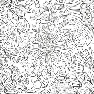 Flower Hard Coloring Pages