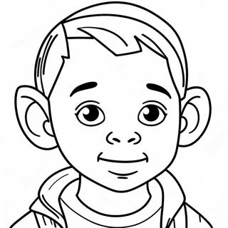 Prodigy Character in Action Coloring Page | Prodigy coloring page