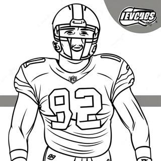 Travis Kelce Coloring Page | Travis Kelce coloring page