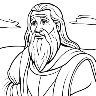 Moses Coloring Page | Moses coloring page