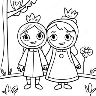 Ben and Holly Coloring Page | Ben and Holly coloring page