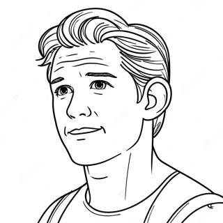 Tom Holland Coloring Page | Tom Holland coloring page