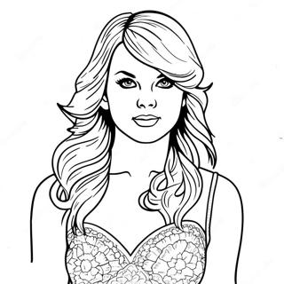 Taylor Swift Midnights Coloring Page | Taylor Swift Midnights coloring page