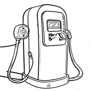 Electric Charger Coloring Page | Chargers coloring page