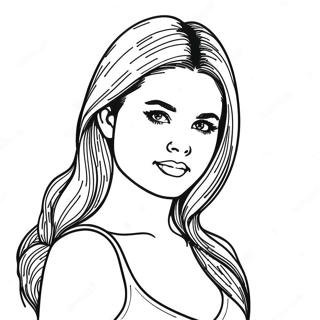Selena Gomez Coloring Page | Selena Gomez coloring page
