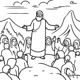 Sermon on the Mount Coloring Pages