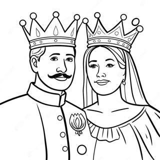 King and Queen Coloring Page | King and Queen coloring page