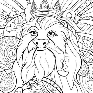Majestic King Coloring Page | King and Queen coloring page
