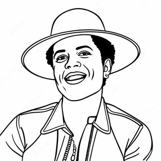 Bruno Mars Coloring Page | Bruno Mars coloring page
