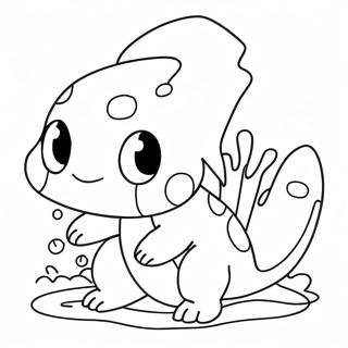 Water Pokemon Coloring Page | Water Pokemon coloring page