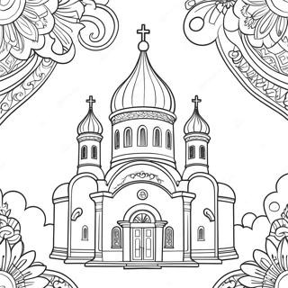 Orthodox Church Coloring Page | Orthodox coloring page