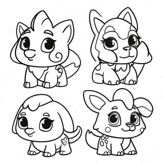 Cute Animal Jam Characters Coloring Page | Animal Jam coloring page